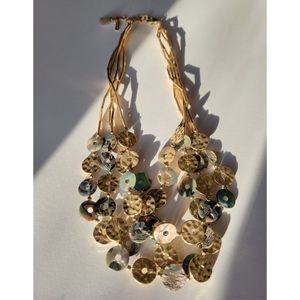 Lonna & Lilly Multi-Disk Shell Collar Necklace